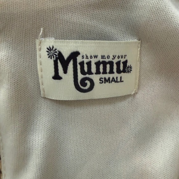 Show Me Your Mumu Boho Paisley Print Ruffle Hem Romper Long Sleeve Keyhole Small - Picture 2 of 9